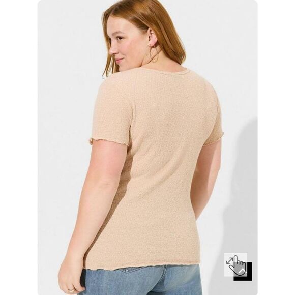 NWT Womens Textured T Shirt Size 1X - Picture 8 of 10